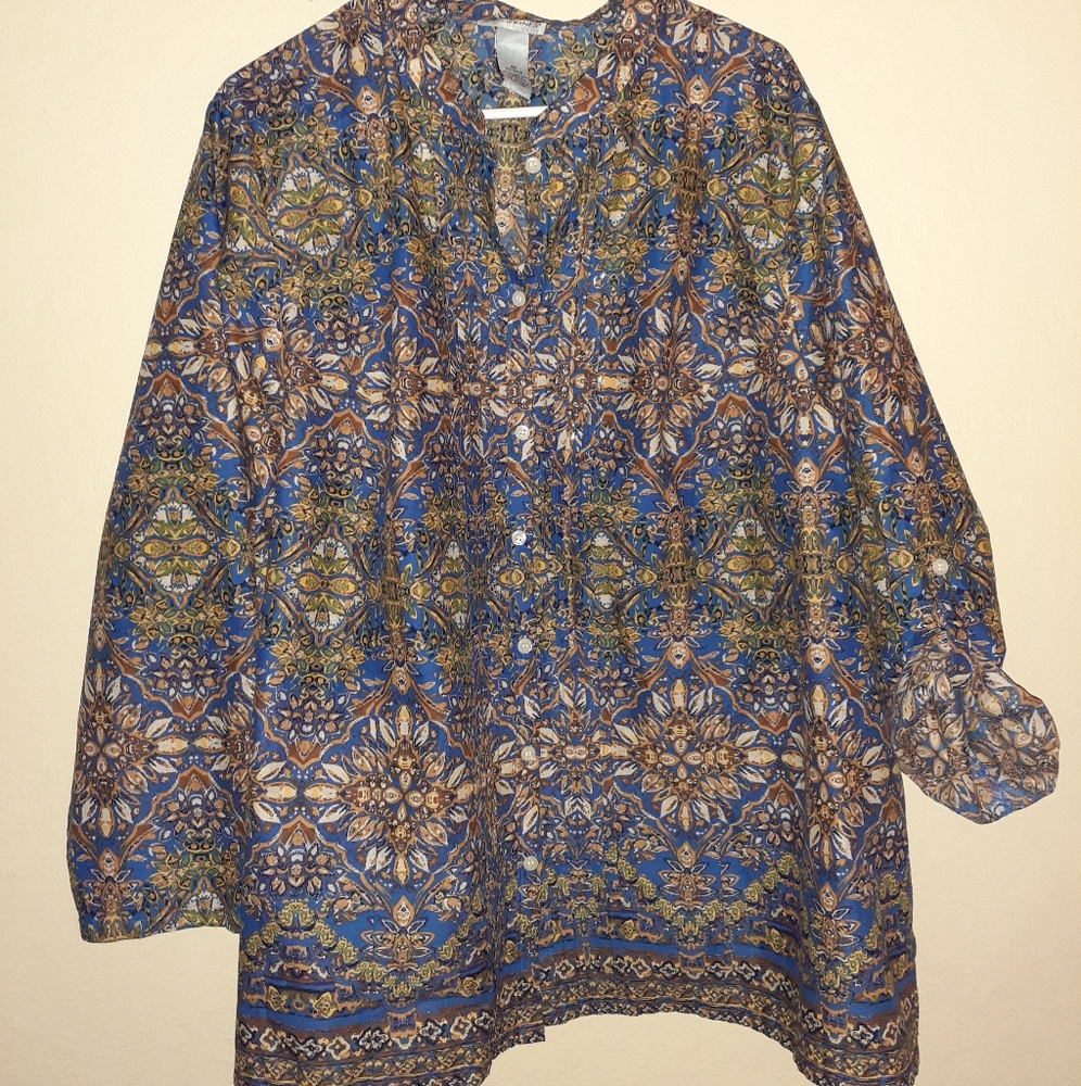 Catherines Paisley Tunic Blouse
